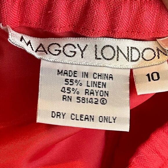 Vintage Maggy London Red Skirt‎ Set - Picture 10 of 10